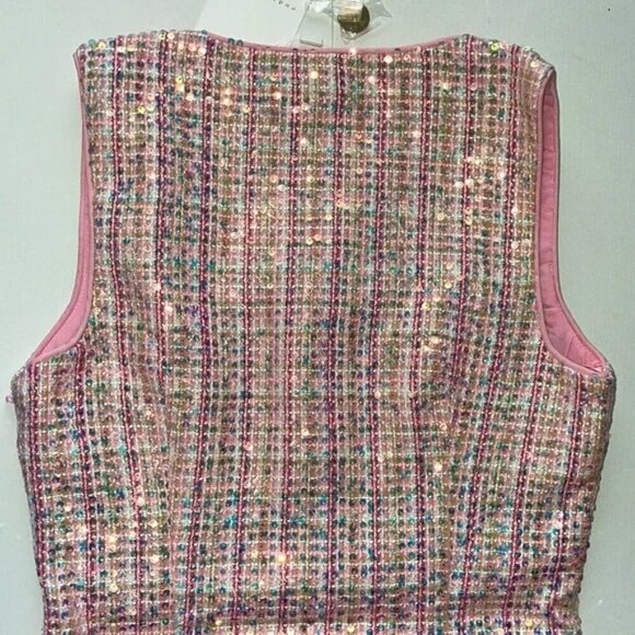 NWT Authentic Endless Rose Sequin Tweed Mini Dress With Pearlescent Butt… - Picture 10 of 10